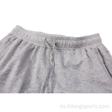 Men Jogger Sport Pantalones de pantalones a medias recortadas